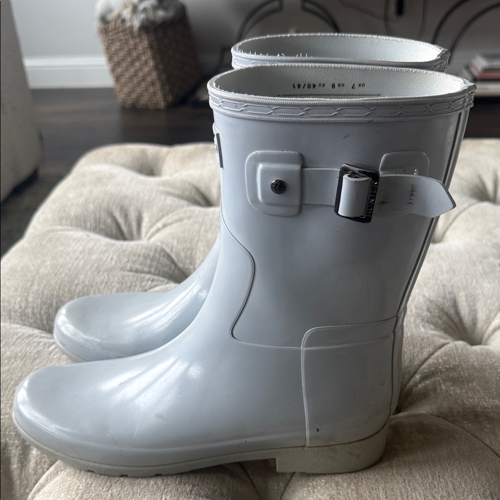Hunter Light Gray Waterproof Boots - image 5
